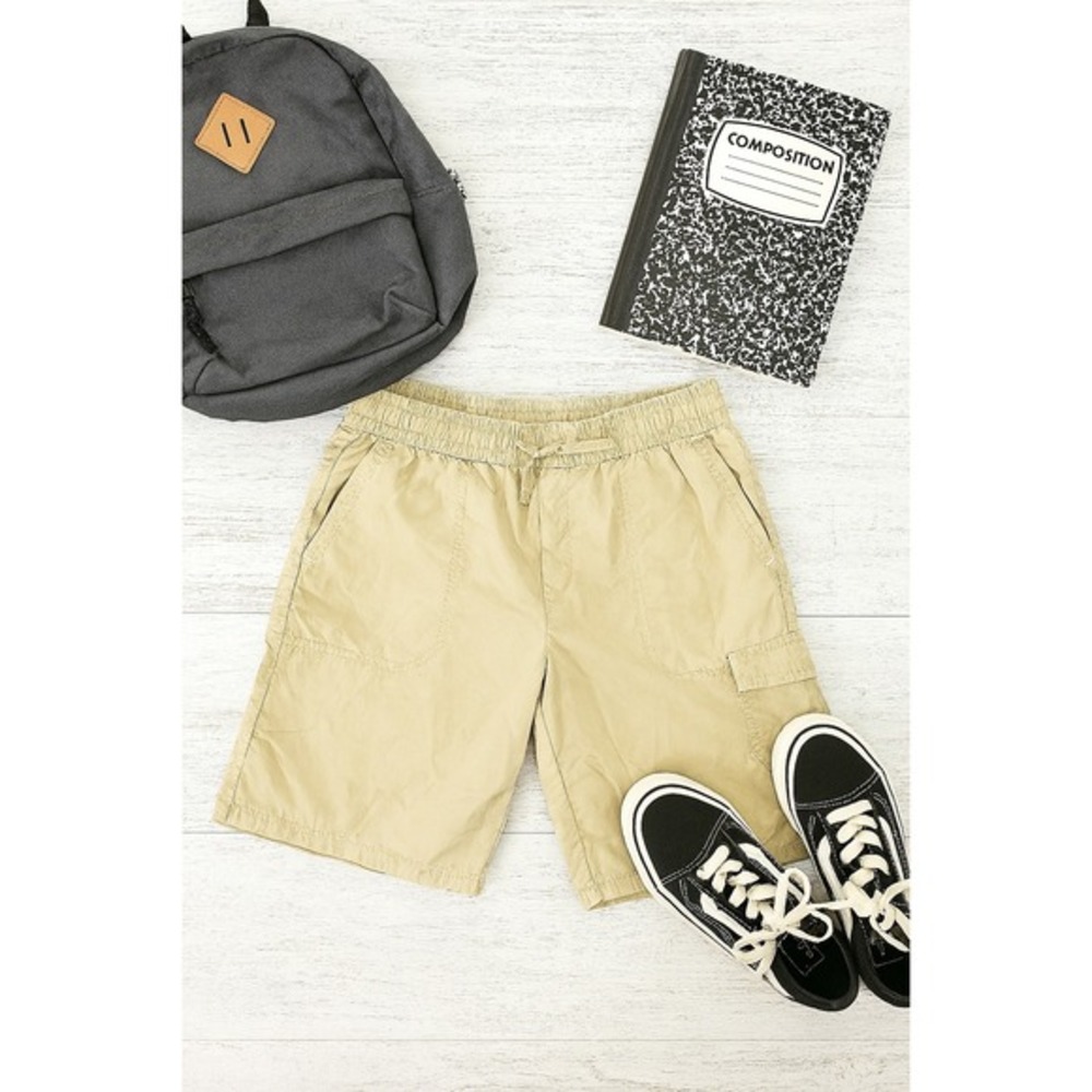 Columbia Cargo Shorts Outdoor Hiking Casual Beige Kids‎ Size L (14/16)